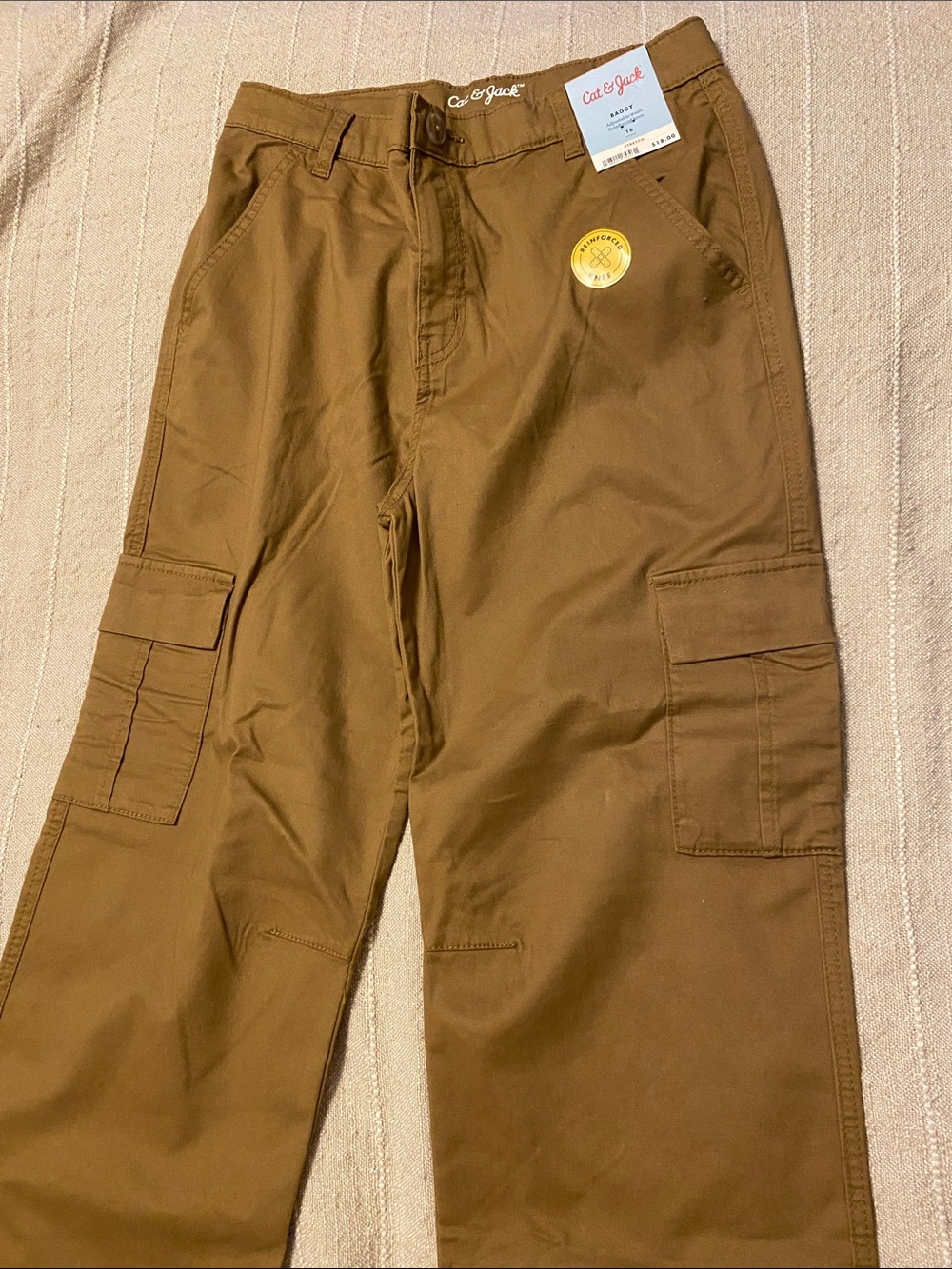 Cat & Jack Boys Cargo Pants in Brown Sz 16